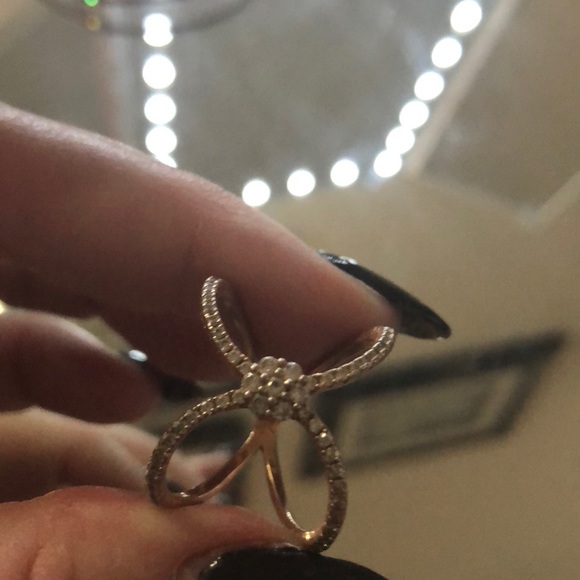 🌸 14 karat gold plated Ring over sterling silver - Picture 3 of 3